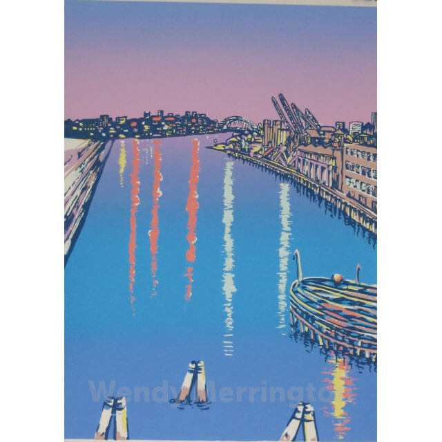 Blackwattle Bay 72/50cm, Limited edition Silkscreen print