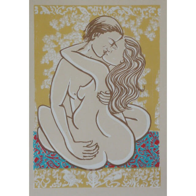 Lover's-Embrace-limited-edition-silkscreen-print
