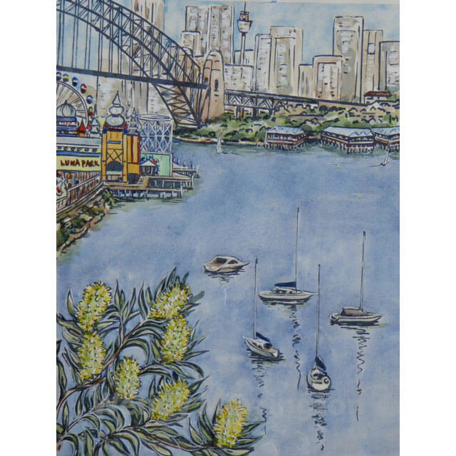 Luna Park, Watercolor